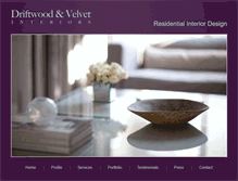 Tablet Screenshot of driftwoodandvelvet.com